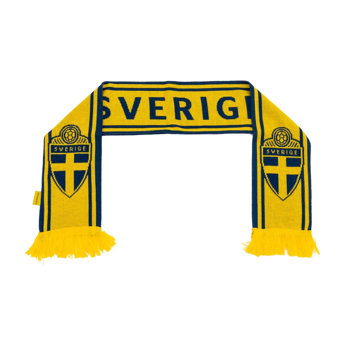 Stickad Halsduk Sverige Gul
