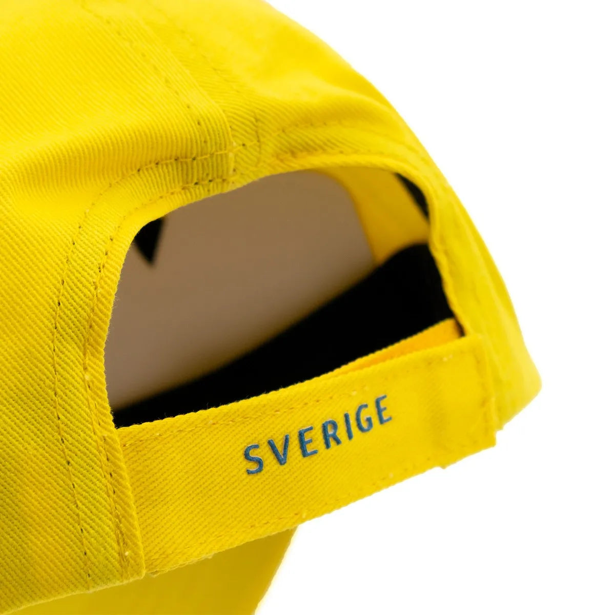 Keps barnstorlek, gul med kardborre-spänne