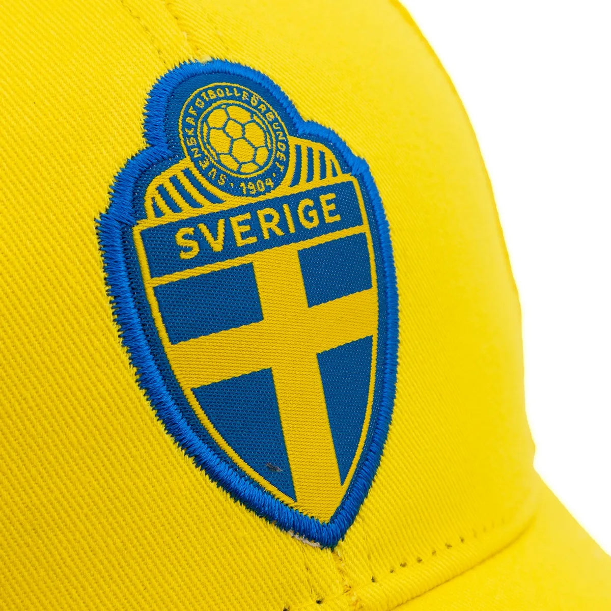 Keps barnstorlek, gul med kardborre-spänne